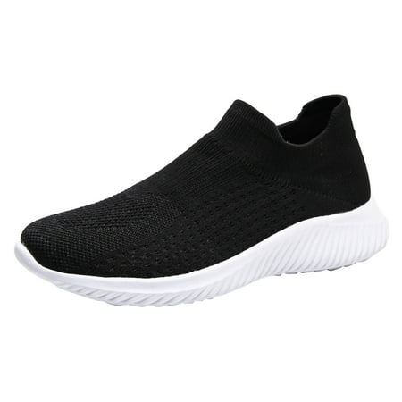 

Xutthjh Men Solid Color Mesh Casual Shoes Comfortable Breathable Soft Sole Sneakers