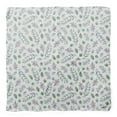 thumbnail image 4 of Bimba White & Oak Leaves Watercolor Printed Pure Silk Scarf Neck Wrap Summer Hair Bandanas For Women 40 x 80 Inches, 4 of 6