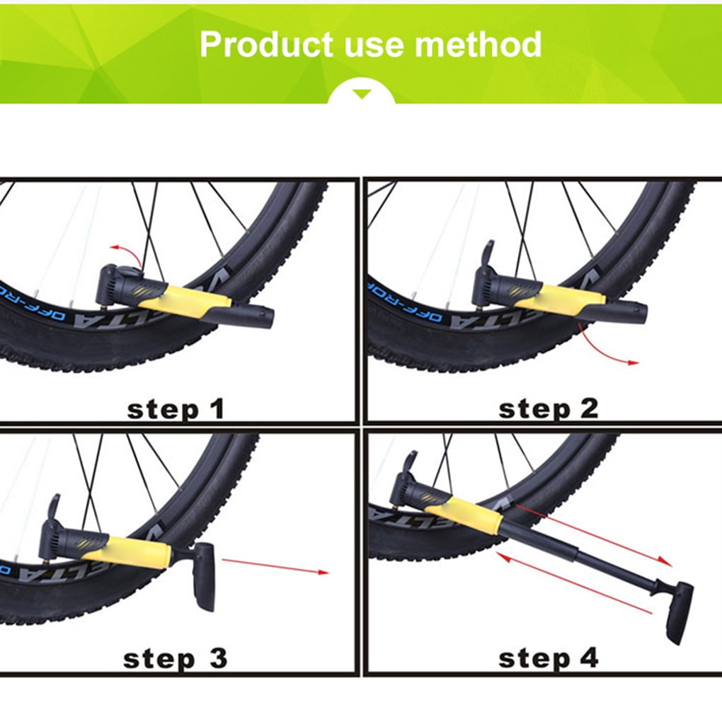 how pump bike tire