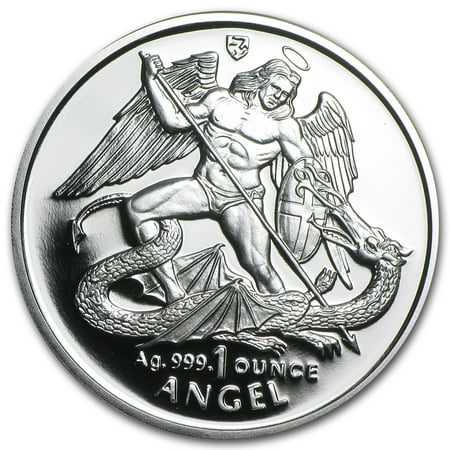 1995 Isle of Man 1 oz Silver Angel Proof (w/Box & COA)