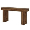 thumbnail image 5 of Resenkos 63" Farmhouse Console Table, Extra Long Narrow Sofa Table Behind Couch, Rustic Wood Entryway Table for Hallway & Living Room, Rustic Brown, 5 of 8