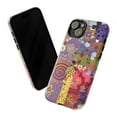 thumbnail image 3 of Colorful Abstract Ladybug Phone Case, Vintage Patchwork Groovy Cover for iPhone 17 16 15 14 13 12 11 Pro Max, 3 of 6