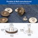 thumbnail image 5 of BRILLAR Botones de repuesto ajustables para vaqueros, paquete de 8, botones a presión de metal desmontables de 10 mm para pantalones, vaqueros y vaqueros ajustados, 5 of 5