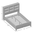 thumbnail image 5 of Furniture of America Ghirald Platform Bed, California King, White, 5 of 6