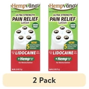 (2 pack) Hempvana Rollerball Lidocaine Pain Relief Lotion with Hemp Seed Oil as Seen on TV