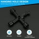 thumbnail image 3 of Llave de utilidad de 4 vías Uxcell, llave multifuncional en forma de triángulo y cuadrado para abrir armarios eléctricos de válvulas en color negro, 3 of 6