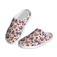thumbnail image 2 of Lsque Skull Guitar record lips Pattern Womens Comfort Cotton on Scuff With Memory Foam and Anti-skid Sole Slipper-37/38, 2 of 7