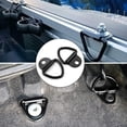 thumbnail image 4 of Anclajes de amarre para remolque, almacén, barco, 10 piezas de pernos de anillo en V de acero resistente, accesorios para camionetas (negro), 4 of 5