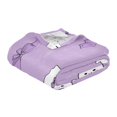 thumbnail image 3 of 70x55 Inches Glow in The Dark Blanket Cozy Throw Camping Blankets for Home and Outdoor Use Cute Purple Ghost Pattern, 3 of 8