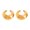 Gold, variant on Trendy Hollow Design Ear Clips Piercing Needed Gold/Silver Options Lightweight Comfort Fit Everyday Ear Jewelry