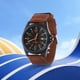 thumbnail image 5 of ColoMX Reloj de pulsera de cuarzo para hombre Reloj de pulsera de nailon tejido para hombre Relojes de pulsera deportivos de moda Reloj de pulsera de cuarzo con calendario (marrón), 5 of 7