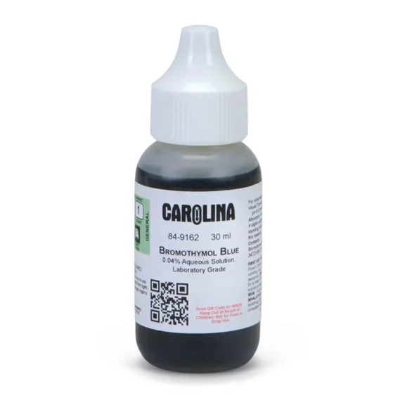 Bromthymol Blue, 0.04% Aqueous, Laboratory Grade, 30-Ml Dropper Bottle