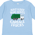 thumbnail image 4 of Inktastic Just a Boy Who Loves Garbage Trucks Boys Long Sleeve Toddler T-Shirt, 4 of 5