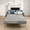 Gray Channel, variant on 4 inch Gel Memory Foam Bed Mattress, Full/Queen Size, Foldable Replacement Mattress for Pull Out Sofa Bed, RV, Boat, Guest Bed, Removable Washable Cover,CertiPUR-US Certified (Sofa Not Included)