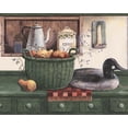thumbnail image 1 of Table de Cuisine Verte Cygnes Corbeille de Fruits Garde-Manger Vintage Papier Peint Bord Rétro Design, Rouleau 15' x 7'', 1 of 3