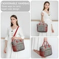 thumbnail image 2 of Cultural Fusion Mandala Multi-Pocket Lunch Bag - Detachable Strap for Convenient Carrying, 2 of 6