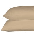 thumbnail image 3 of Just Linen 300 TC 100% Cotton Sateen, Solid Nomad, Queen 4 Piece Sheet Set with Deep Pocketed Fitted Sheet, 3 of 3