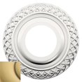 thumbnail image 1 of Baldwin R003060PS 2 in. Pair of Estate Rosettes for Passage Functions - Satin Brass & Brown, 1 of 1
