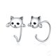 thumbnail image 1 of Pendientes de Plata Fina 925 Brillar Gato Perro Panda, 1 of 5