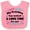 Pink and White, variant on Inktastic My Grandma Has Waited a Long Time for Me Boys or Girls Baby Bib