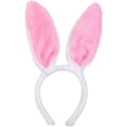 thumbnail image 3 of Bunny Rabbit Costume Set,Ears Headband Bow Ties Tail Set,Halloween Costume Assesories(Pink), 3 of 5