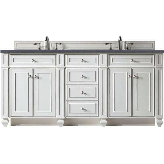 James Martin Vanities 157-V72-BW-3CSP Bristol 72" Free Standing Double Basin Hardwood