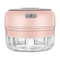 thumbnail image 1 of Household Blender,Portable Baby Food Processor,Garlic Garlic Puree Maker,Compact Garlic Supplement Machine,Easy to Use Garlic Paste Maker for Infants & Toddlers,PENDANE,Pink, 1 of 8