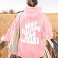 thumbnail image 2 of WEAIXIMIUNG Robe Sweat-Shirt Filles Mode Décontractée Imprimé à Capuche Manches Longues avec Poche Haut, 2 of 4