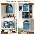 thumbnail image 6 of S-HOME Wall Mounted Arched Cabinet with Glass Doors, Adjustable Shelves in for Bathroom or Laundry Room, 6 of 10