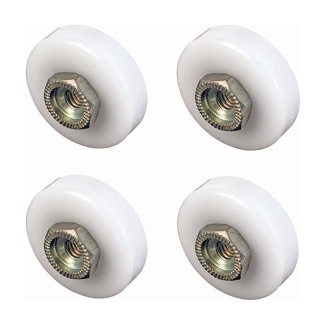 Carcasa para bañera Roller Prime-Line de 3/4 pulgadas D Plástico blanco y acero
