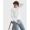 thumbnail image 4 of Hanes Authentic Unisex Long Sleeve T-Shirt White M, 4 of 4