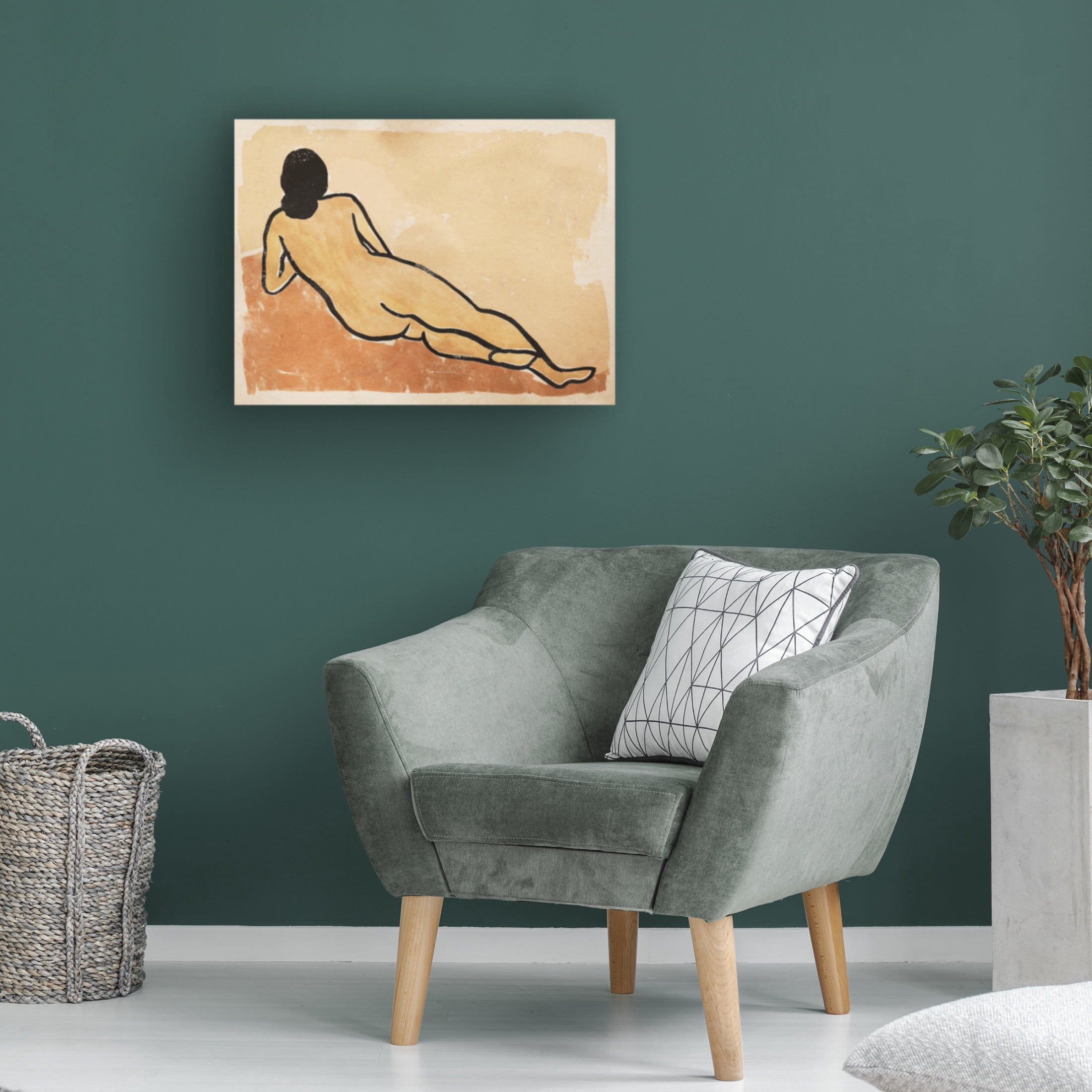 Trademark Fine Art Victoria Barnes Afternoon Repose II Canvas Wall Art
