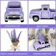 thumbnail image 5 of Fankiway Lavender Home Decor Metal Truck with Faux Lavender Bouquet Vintage Pickup Truck Decor Desktop Layered Tray Decor Mini Truck Decoration Spring Decor, Home & Kitchen Product, 5 of 6