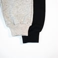 thumbnail image 4 of HILEELANG little Boy Pants Jogger Sweatpants 2-Pack Set Pull on Grey Black Cotton Pants 6Y, 4 of 5