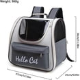 thumbnail image 2 of Cat Backpack, Space Capsule Pet Backpack, Well-Ventilated Cat Carrier Backpack, Portable Bag, 2 of 5