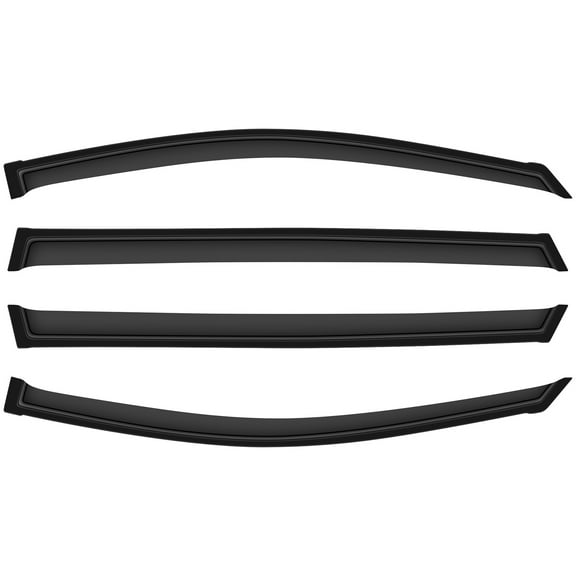 ECCPP Ventvisor Side Window Deflector Dark Smoke, 4-Piece Fits For Mini Cargo Van 2007-2009 For Toyota Sienna,Also fits for 2004-2009 For Toyota Sienna For Mini Passenger Van Window Visor