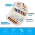 thumbnail image 2 of Bolsa de maquillaje para niñas, gran capacidad, bonita bolsa para lápices, lienzo, oficina, suministros escolares FLhrweasw Nuevo, 2 of 9