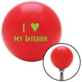 thumbnail image 1 of American Shifter  Green I Love My Interior Red Shift Knob with M16 x 1.5 Insert Shifter Auto Manual, 1 of 1