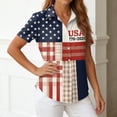 thumbnail image 7 of 250th Anniversary USA Shirt Casual 250 Years Of Freedom T Shirt Button Down Short Sleeve Shirts Patriotic Shirts Tops, 7 of 7
