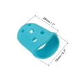 thumbnail image 2 of Uxcell Finger Tips Anti Slip Fingertip Protector, 10 Pack 25mm Silicone Finger Guard, Light Blue, 2 of 6