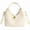 Off-white, variant on Lazy Style PU Mini Bucket Bag for Women, Chic Stitched Tote Crossbody Underarm Bag, Versatile Daily Commute Handbag (9.4"x5.9"x7.9", 1.14lb), Street Trend