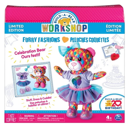 Build-A-Bear Workshop - Furry Fashions - Build-A-Bear 20th Birthday Celebration Bear - Limited