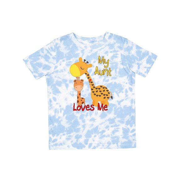 Inktastic My Aunt Loves Me Giraffe Boys or Girls Toddler T-Shirt