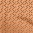 thumbnail image 1 of oneOone Cotton Poplin Orange Fabric Conversational Moustache Craft Projects Decor Fabric Printed By The Yard 56 Inch Wide, 1 of 4