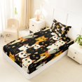thumbnail image 2 of Manfei Cute Cat Twin Fitted Sheet, Abstract Kitten Bedding, Multicolor, 2 Pieces, 1 Fitted Sheet and 1 Pillowcase, 2 of 6