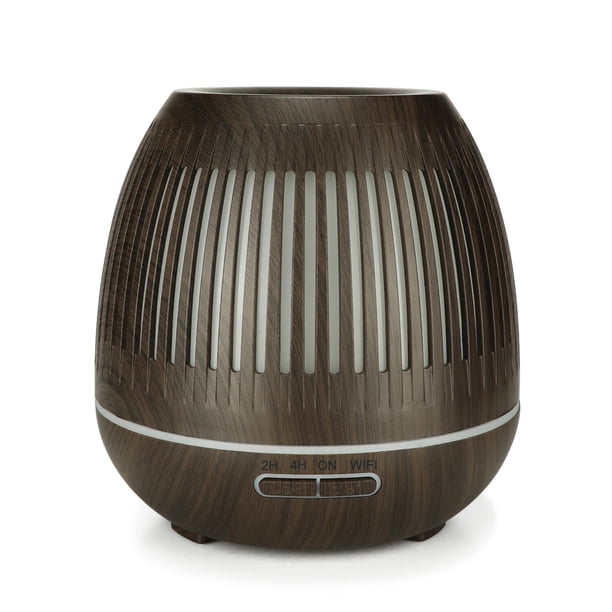 yx-130 Smart WiFi Difusor de aceite esencial 400ml Humidificador de niebla fría Humidificador de aromaterapia de grano de madera 7