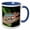 Blue/White, variant on 3drose, Rainbow Panther Chameleon, Lizard - Na02 Dno0693 - David Northcott, 15oz Mug