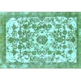 thumbnail image 1 of Ahgly Company Indoor Rectangle Abstract Light Blue Modern Area Rugs, 6' x 9', 1 of 4