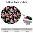 thumbnail image 6 of Round Fitted Tablecloth with Elastic Edges Fits 36"-44" Round Tables Pioneer Colorful Floral Waterproof Table Cover Washable Indoor and Outdoor for Party Kitchen Dinner Banquet Patio Picnic, 6 of 7