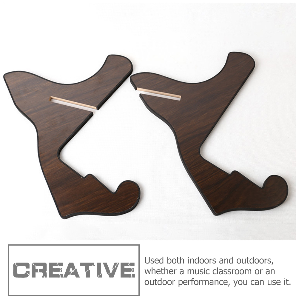 Raindrops Coffee Wood Guitar Stand Foldable and Portable Holder, Stable Storage Rack for Indoor and Outdoor Use